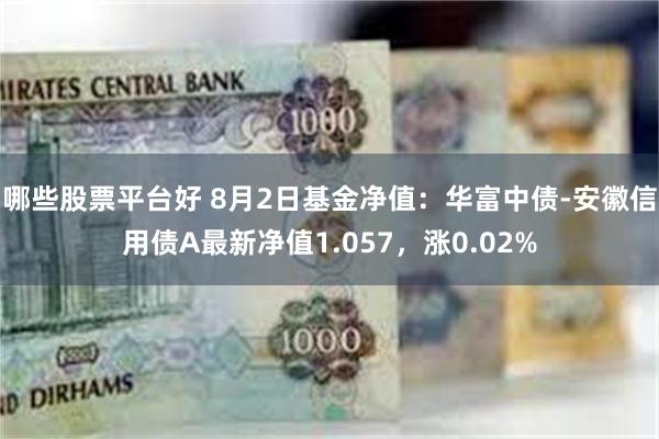 哪些股票平台好 8月2日基金净值：华富中债-安徽信用债A最新净值1.057，涨0.02%