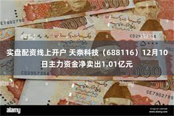 实盘配资线上开户 天奈科技（688116）12月10日主力资金净卖出1.01亿元