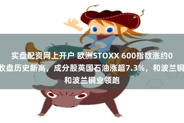 实盘配资网上开户 欧洲STOXX 600指数涨约0.6%创收盘历史新高，成分股英国石油涨超7.3%，和波兰铜业领跑