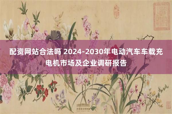 配资网站合法吗 2024-2030年电动汽车车载充电机市场及企业调研报告